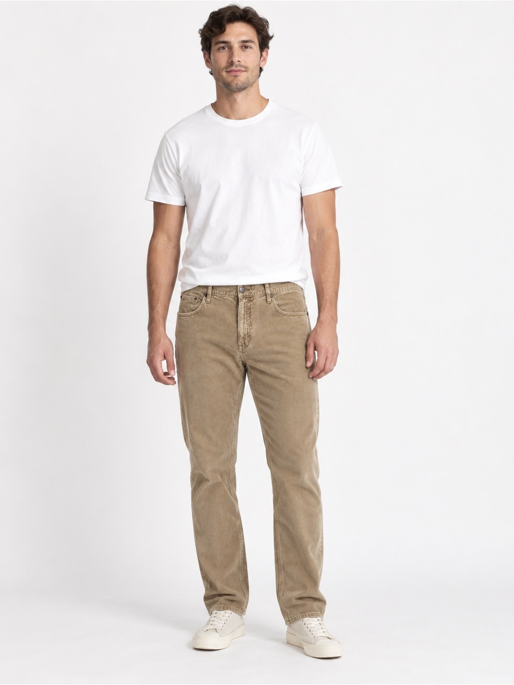 Old Navy Men’s 38x32 Tan Corduroy Pants 100% Cotton Straight Leg